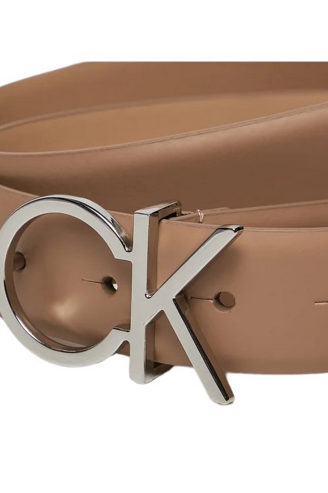 CALVIN KLEIN RE-LOCK CK LOGO BELT 30MM ΖΩΝΗ ΓΥΝΑΙΚΕΙΑ BEIGE