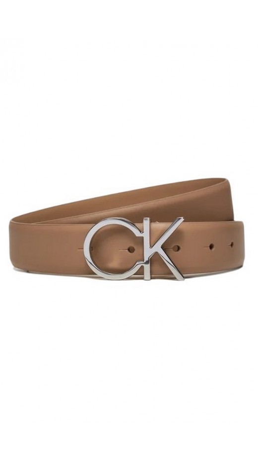 CALVIN KLEIN RE-LOCK CK LOGO BELT 30MM ΖΩΝΗ ΓΥΝΑΙΚΕΙΑ BEIGE