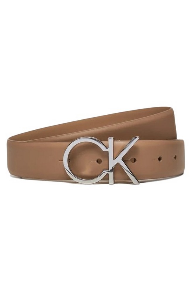 CALVIN KLEIN RE-LOCK CK LOGO BELT 30MM ΖΩΝΗ ΓΥΝΑΙΚΕΙΑ BEIGE