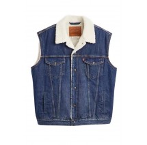 LEVIS SLEEVELESS TYPE 3 SHERPA A86370000 ΓΙΛΕΚΟ ΜΠΟΥΦΑΝ ΑΝΔΡΙΚΟ DARK INDIGO