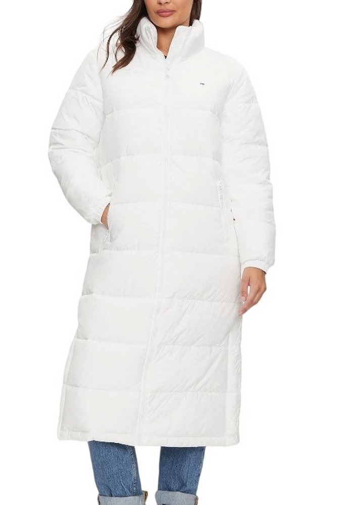 TOMMY HILFIGER TJW MAXI ESSENTIAL PUFFER ΜΠΟΥΦΑΝ ΓΥΝΑΙΚΕΙΟ WHITE