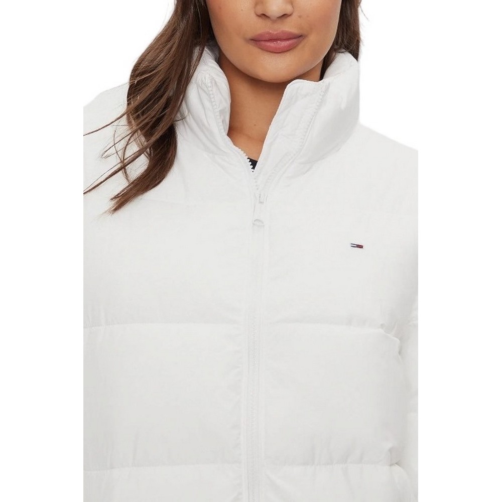 TOMMY HILFIGER TJW MAXI ESSENTIAL PUFFER ΜΠΟΥΦΑΝ ΓΥΝΑΙΚΕΙΟ WHITE