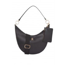 TOMMY HILFIGER  MONOTYPE SHOULDER BAG ΤΣΑΝΤΑ ΓΥΝΑΙΚΕΙΑ BLACK