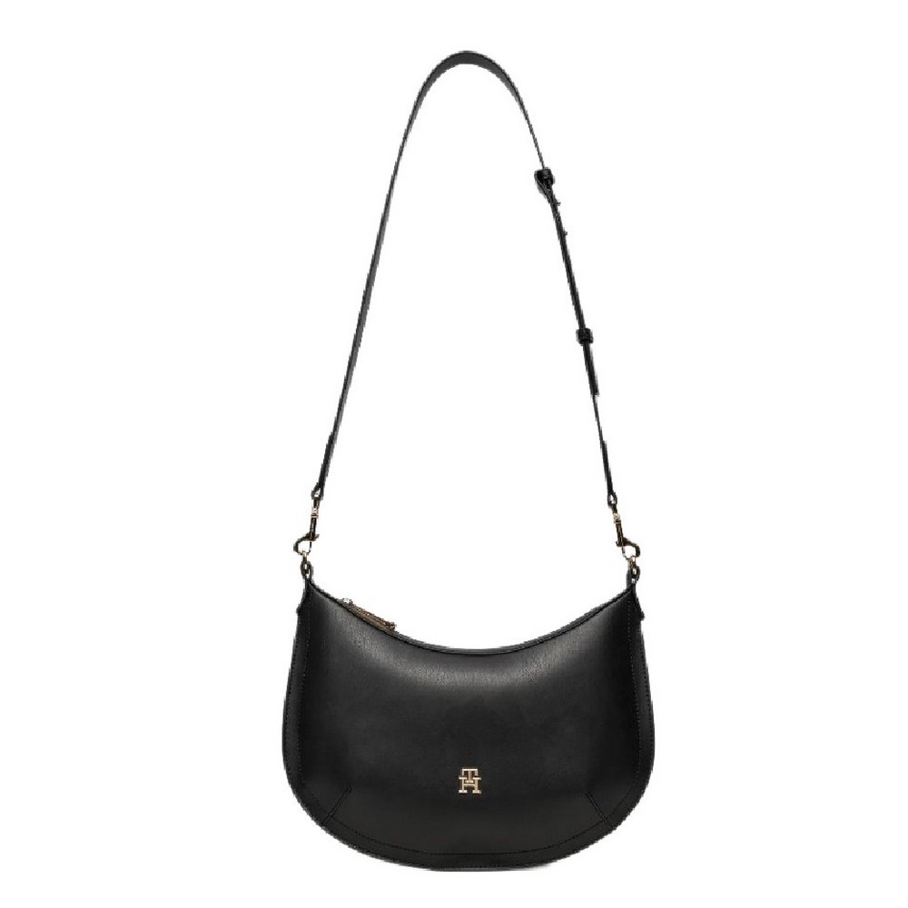 TOMMY HILFIGER TH CHIC SHOULDER BAG ΤΣΑΝΤΑ ΓΥΝΑΙΚΕΙΑ BLACK