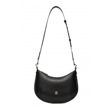 TOMMY HILFIGER TH CHIC SHOULDER BAG ΤΣΑΝΤΑ ΓΥΝΑΙΚΕΙΑ BLACK