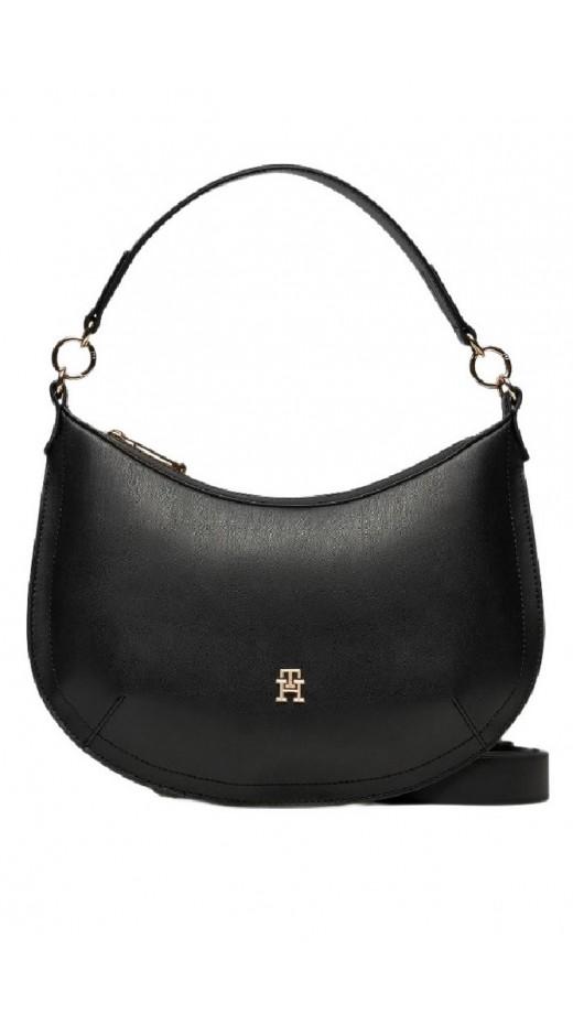 TOMMY HILFIGER TH CHIC SHOULDER BAG ΤΣΑΝΤΑ ΓΥΝΑΙΚΕΙΑ BLACK