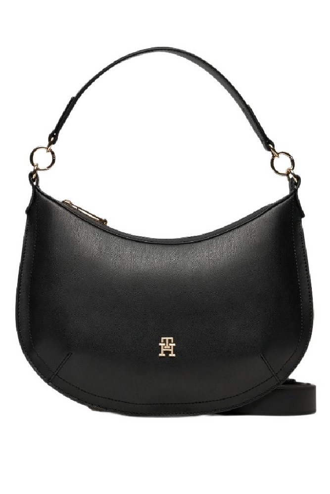 TOMMY HILFIGER TH CHIC SHOULDER BAG ΤΣΑΝΤΑ ΓΥΝΑΙΚΕΙΑ BLACK