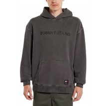 TOMMY HILFIGER TJM RLX L CLASSIC HOODIE ΦΟΥΤΕΡ ΜΠΛΟΥΖΑ ΑΝΔΡΙΚΗ BLACK