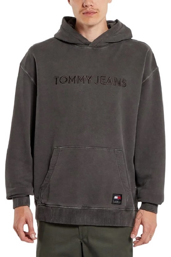 TOMMY HILFIGER TJM RLX L CLASSIC HOODIE ΦΟΥΤΕΡ ΜΠΛΟΥΖΑ ΑΝΔΡΙΚΗ BLACK