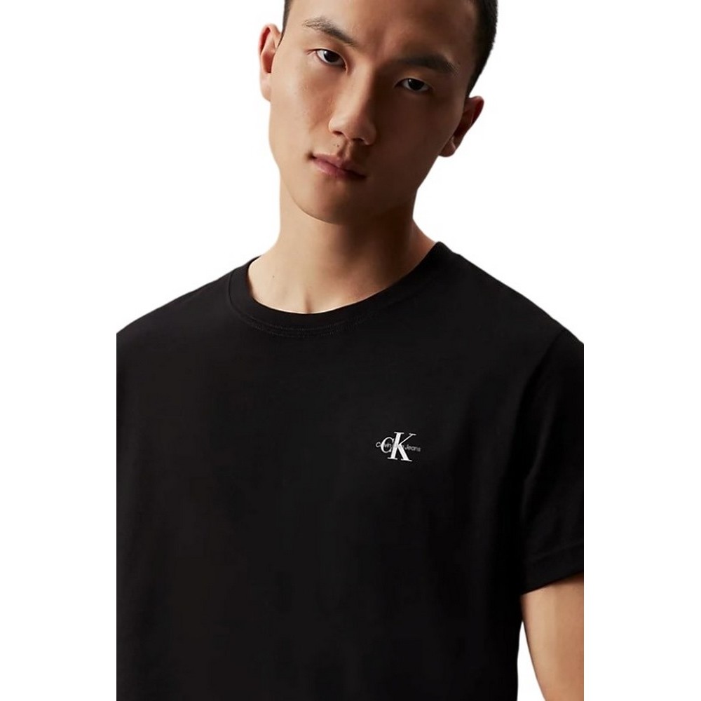 CALVIN KLEIN JEANS 2 PACK MONOGRAM T-SHIRT ΑΝΔΡΙΚΟ BLACK/WHITE