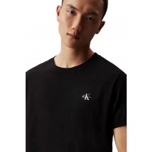 CALVIN KLEIN JEANS 2 PACK MONOGRAM T-SHIRT ΑΝΔΡΙΚΟ BLACK/WHITE