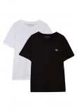 CALVIN KLEIN JEANS 2 PACK MONOGRAM T-SHIRT ΑΝΔΡΙΚΟ BLACK/WHITE