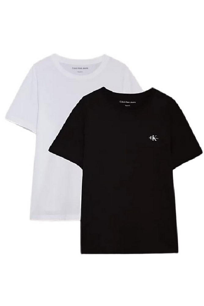 CALVIN KLEIN JEANS 2 PACK MONOGRAM T-SHIRT ΑΝΔΡΙΚΟ BLACK/WHITE