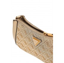 GUESS DILI TOP ZIP SHOULDER BAG ΤΣΑΝΤΑ ΓΥΝΑΙΚΕΙΑ LATTE