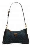 GUESS DILI TOP ZIP SHOULDER BAG ΤΣΑΝΤΑ ΓΥΝΑΙΚΕΙΑ BLACK