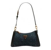 GUESS DILI TOP ZIP SHOULDER BAG ΤΣΑΝΤΑ ΓΥΝΑΙΚΕΙΑ BLACK