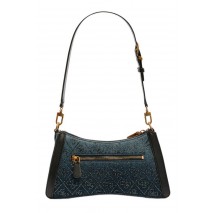 GUESS DILI TOP ZIP SHOULDER BAG ΤΣΑΝΤΑ ΓΥΝΑΙΚΕΙΑ BLACK