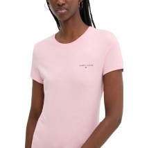 TOMMY JEANS SLIM LINEAR TEE T-SHIRT ΜΠΛΟΥΖΑ ΓΥΝΑΙΚΕΙΑ PINK