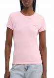 TOMMY JEANS SLIM LINEAR TEE T-SHIRT ΜΠΛΟΥΖΑ ΓΥΝΑΙΚΕΙΑ PINK