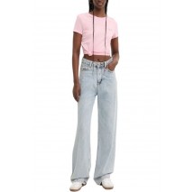 TOMMY JEANS SLIM LINEAR TEE T-SHIRT ΜΠΛΟΥΖΑ ΓΥΝΑΙΚΕΙΑ PINK