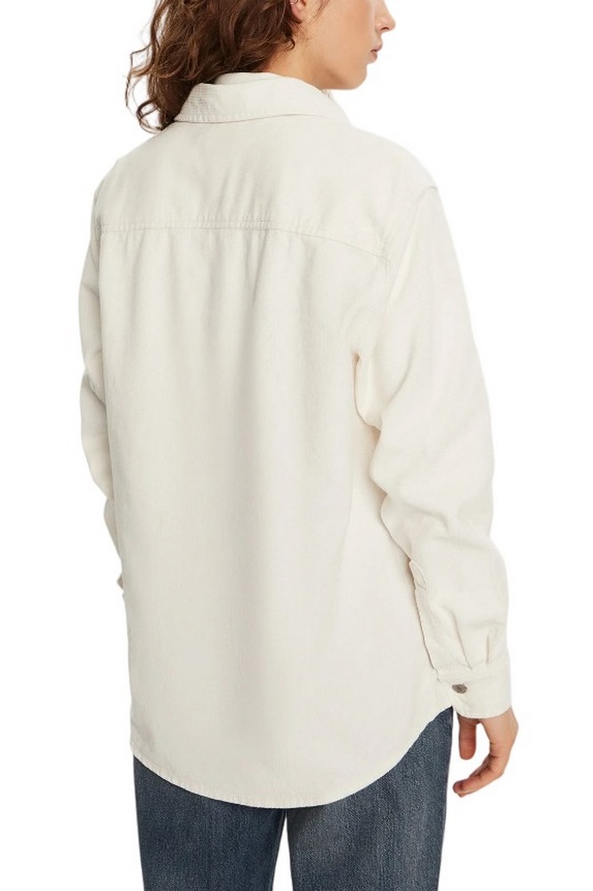 TOMMY JEANS FINE CORD OVERSHIRT ΠΟΥΚΑΜΙΣΟ ΓΥΝΑΙΚΕΙΟ WHITE