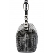 LIU JO SERA RHINESTONE EMBELLISHED SHOULDER BAG AF4305E0507 ΤΣΑΝΤΑ ΓΥΝΑΙΚΕΙΑ BLACK