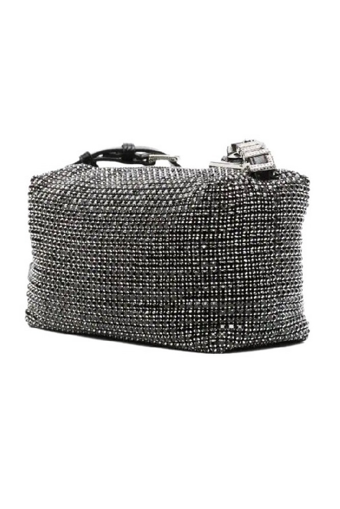 LIU JO SERA RHINESTONE EMBELLISHED SHOULDER BAG AF4305E0507 ΤΣΑΝΤΑ ΓΥΝΑΙΚΕΙΑ BLACK