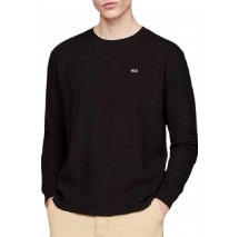 TOMMY HILFIGER REG WAFFLE L/S TEE ΜΠΛΟΥΖΑ ΑΝΔΡΙΚΗ BLACK