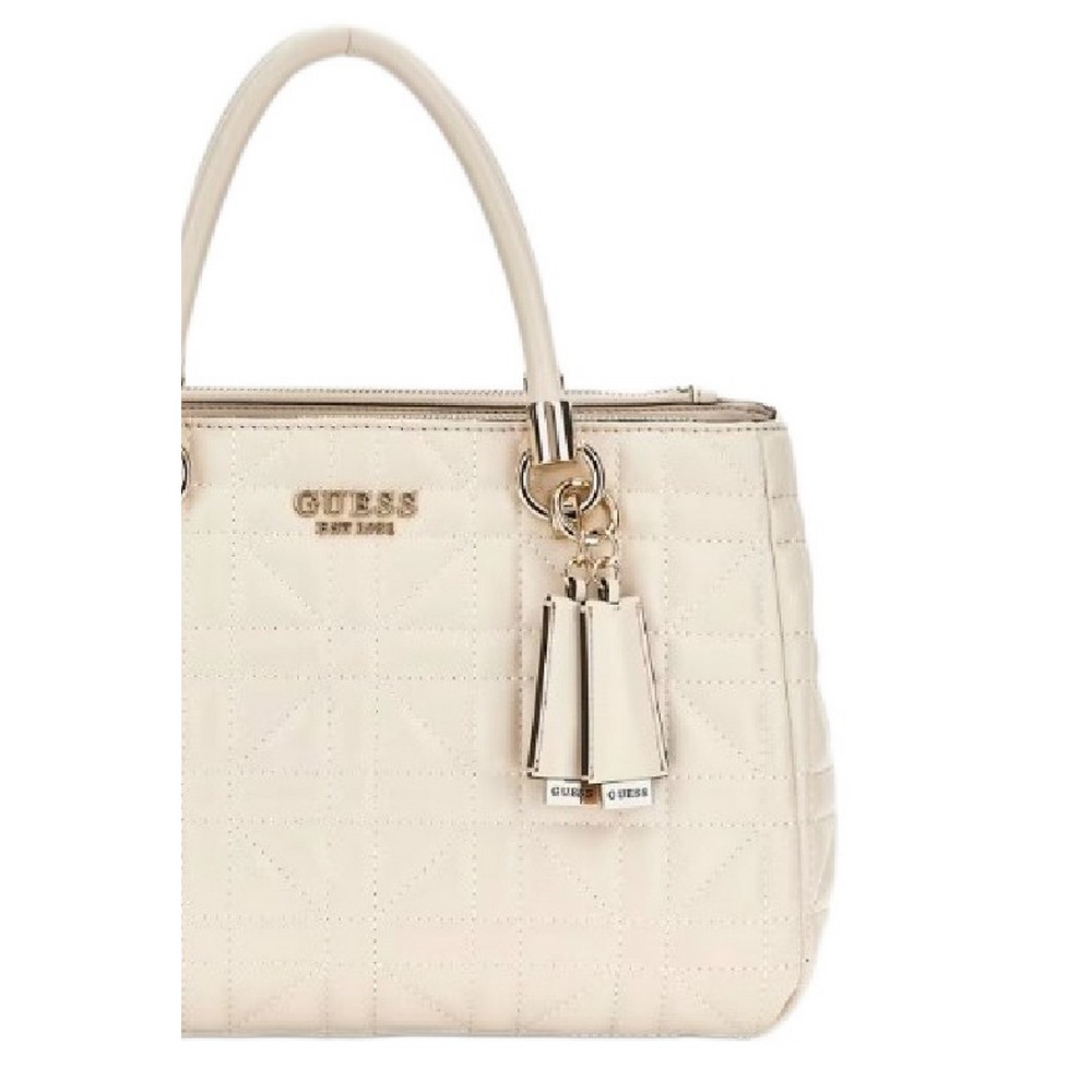 GUESS ASSIA HIGH SOCIETY SATCHEL ΤΣΑΝΤΑ ΓΥΝΑΙΚΕΙΑ STONE