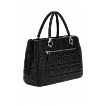 GUESS ASSIA HIGH SOCIETY SATCHEL ΤΣΑΝΤΑ ΓΥΝΑΙΚΕΙΑ BLACK