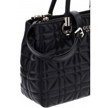 GUESS ASSIA HIGH SOCIETY SATCHEL ΤΣΑΝΤΑ ΓΥΝΑΙΚΕΙΑ BLACK