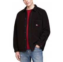 TOMMY HILFIGER  XS BADGE TEDDY OVERSHIRT ΠΟΥΚΑΜΙΣΟ ΑΝΔΡΙΚΟ BLACK