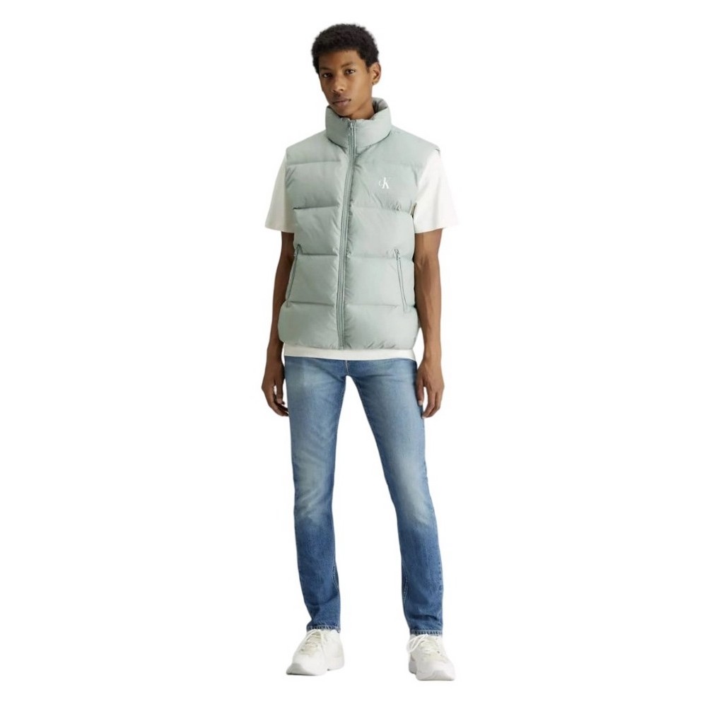 CALVIN KLEIN JEANS ESSENTIALS DOWN VEST ΜΠΟΥΦΑΝ-ΓΙΛΕΚΟ ΑΝΔΡΙΚΟ SLATE GRAY