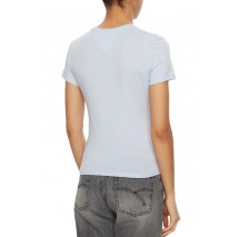 TOMMY JEANS SLIM ESSENTIAL LOGO TEE EXT T-SHIRT ΜΠΛΟΥΖΑ ΓΥΝΑΙΚΕΙΑ CIEL