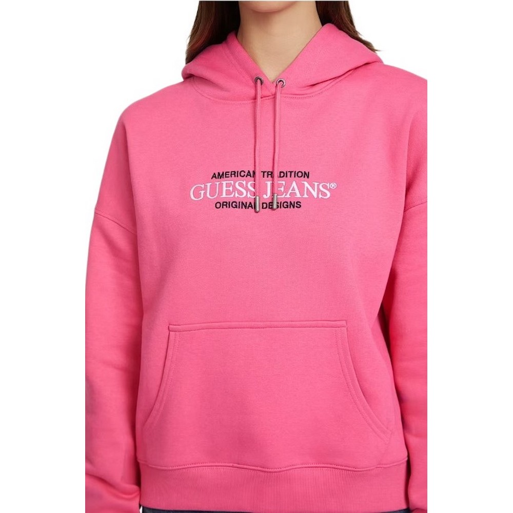 GUESS OVERSIZED AMERICAN TRADITION HOODIE ΦΟΥΤΕΡ ΜΠΛΟΥΖΑ ΓΥΝΑΙΚΕΙΑ FOYXIA