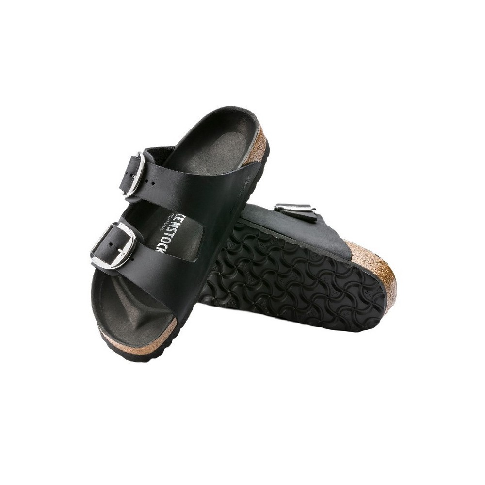 BIRKENSTOCK LEATHER ARIZONA BIG BUCKLE LEOI CORE ESSENTIAL CLASSIC ADULTS ΠΑΝΤΟΦΛΑ ΓΥΝΑΙΚΕΙΑ BLACK