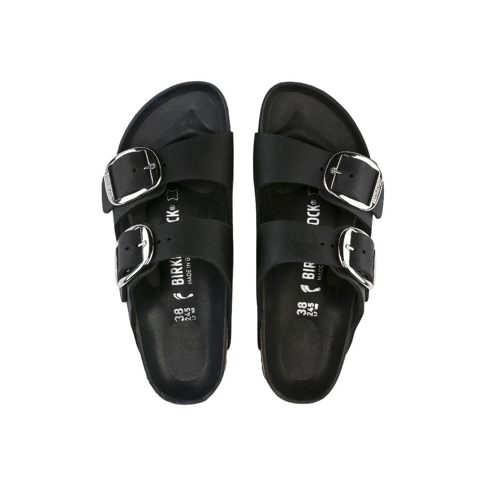 BIRKENSTOCK LEATHER ARIZONA BIG BUCKLE LEOI CORE ESSENTIAL CLASSIC ADULTS ΠΑΝΤΟΦΛΑ ΓΥΝΑΙΚΕΙΑ BLACK