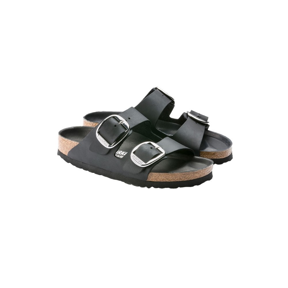 BIRKENSTOCK LEATHER ARIZONA BIG BUCKLE LEOI CORE ESSENTIAL CLASSIC ADULTS ΠΑΝΤΟΦΛΑ ΓΥΝΑΙΚΕΙΑ BLACK