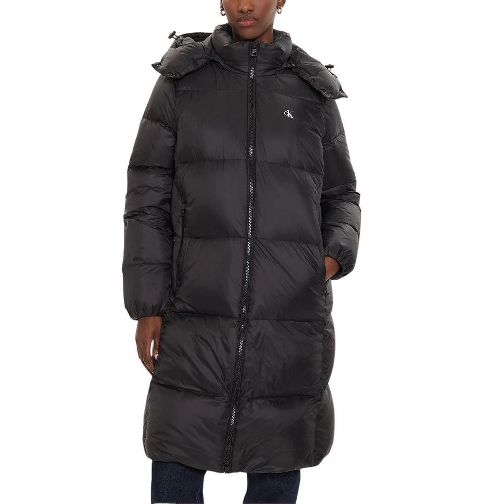 CALVIN KLEIN JEANS DOWN LONG PUFFER ΜΠΟΥΦΑΝ ΓΥΝΑΙΚΕΙΟ BLACK