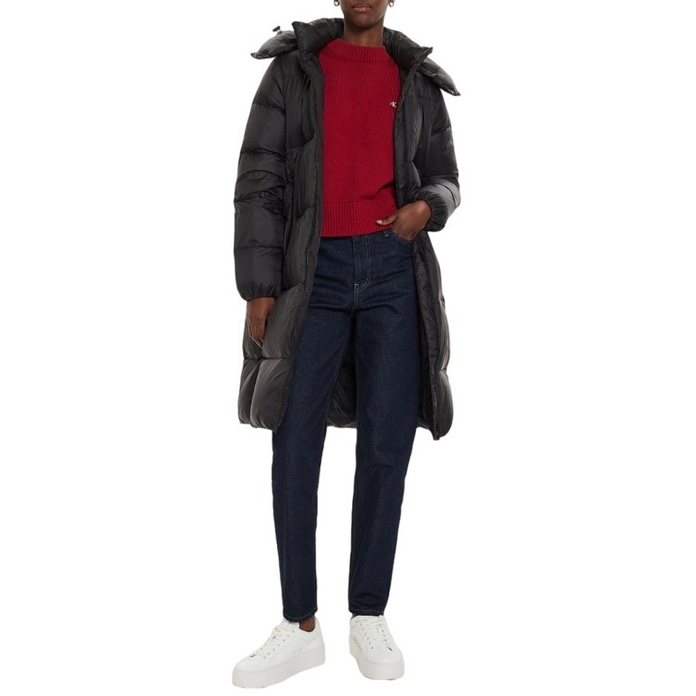 CALVIN KLEIN JEANS DOWN LONG PUFFER ΜΠΟΥΦΑΝ ΓΥΝΑΙΚΕΙΟ BLACK