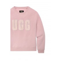 UGG MADELINE FUZZY LOGO CREWNECK ΜΠΛΟΥΖΑ ΦΟΥΤΕΡ ΓΥΝΑΙΚΕΙΑ ROSE