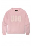 UGG MADELINE FUZZY LOGO CREWNECK ΜΠΛΟΥΖΑ ΦΟΥΤΕΡ ΓΥΝΑΙΚΕΙΑ ROSE