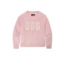 UGG MADELINE FUZZY LOGO CREWNECK ΜΠΛΟΥΖΑ ΦΟΥΤΕΡ ΓΥΝΑΙΚΕΙΑ ROSE