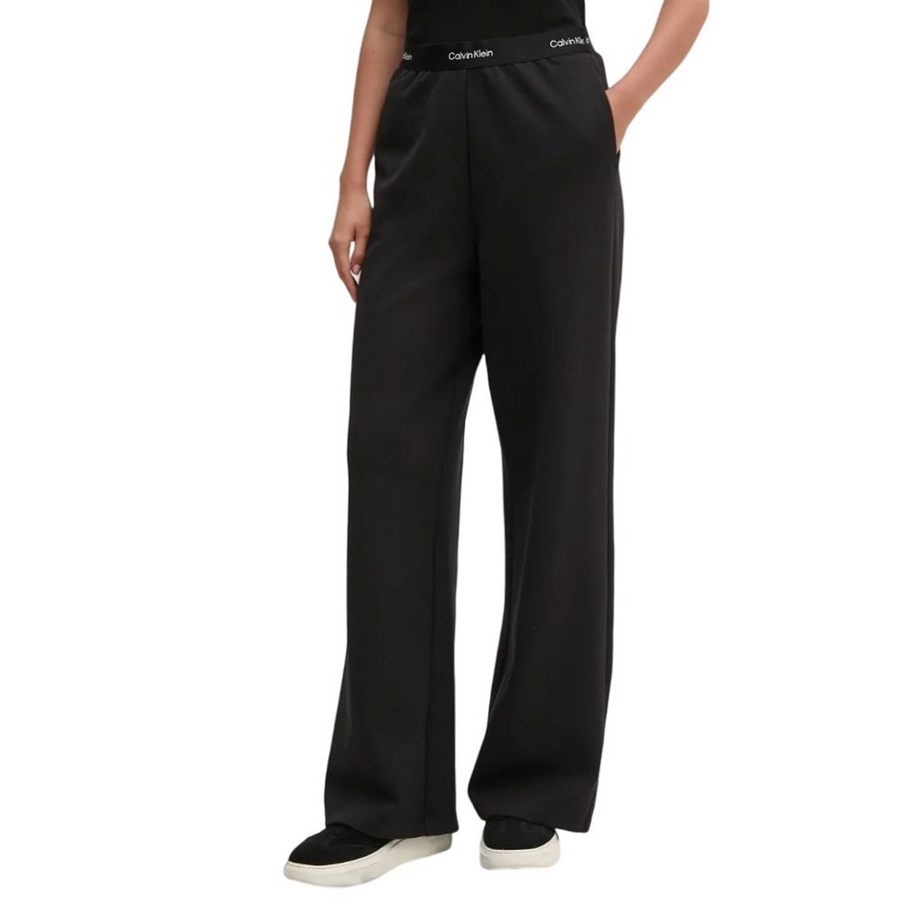 CALVIN KLEIN JEANS LOGO ELASTIC PANT ΠΑΝΤΕΛΟΝΙ ΓΥΝΑΙΚΕΙΟ BLACK