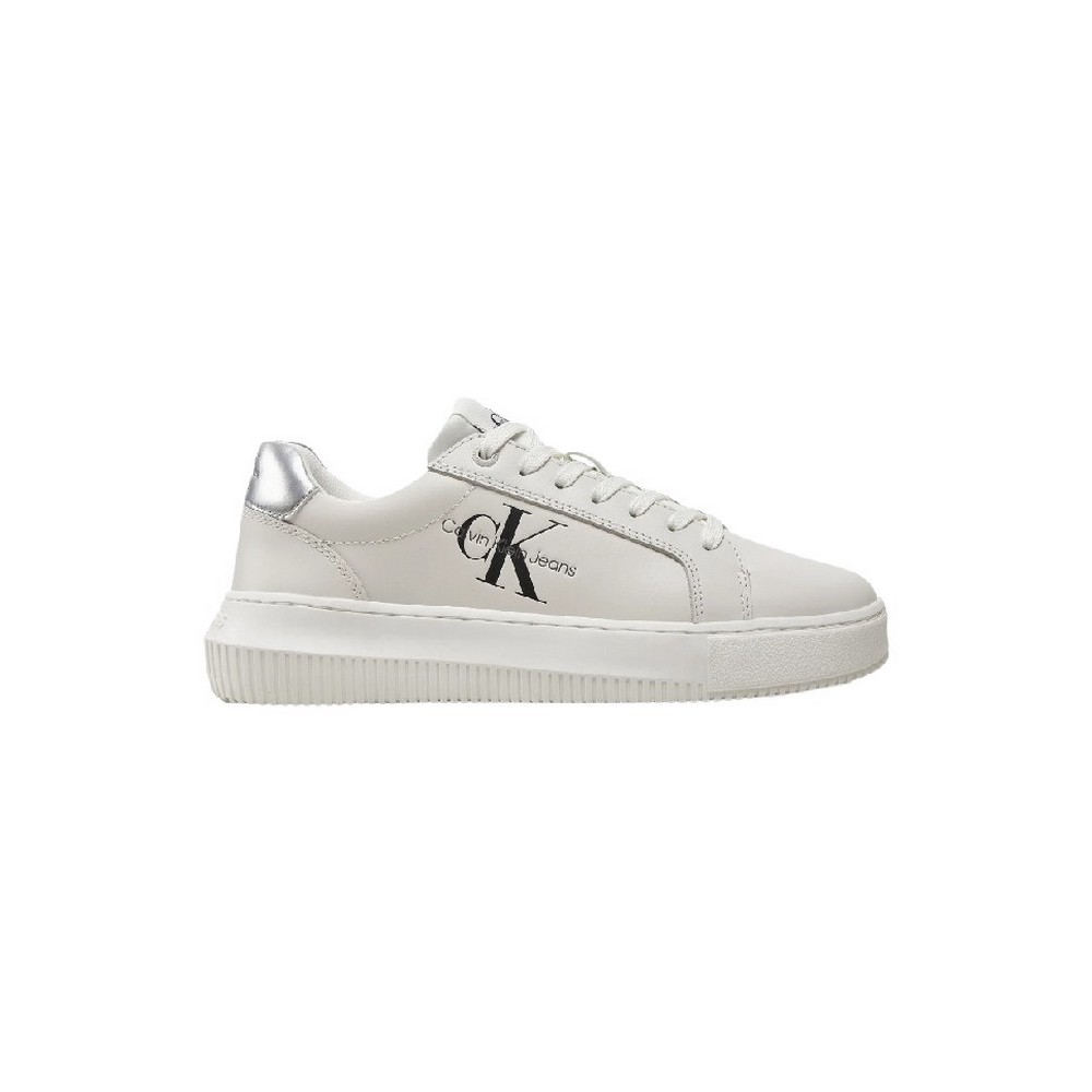 CALVIN KLEIN JEANS CHUNKY CUPSOLE LACEUP ΠΑΠΟΥΤΣΙ ΓΥΝΑΙΚΕΙΟ BRIGHT WHITE