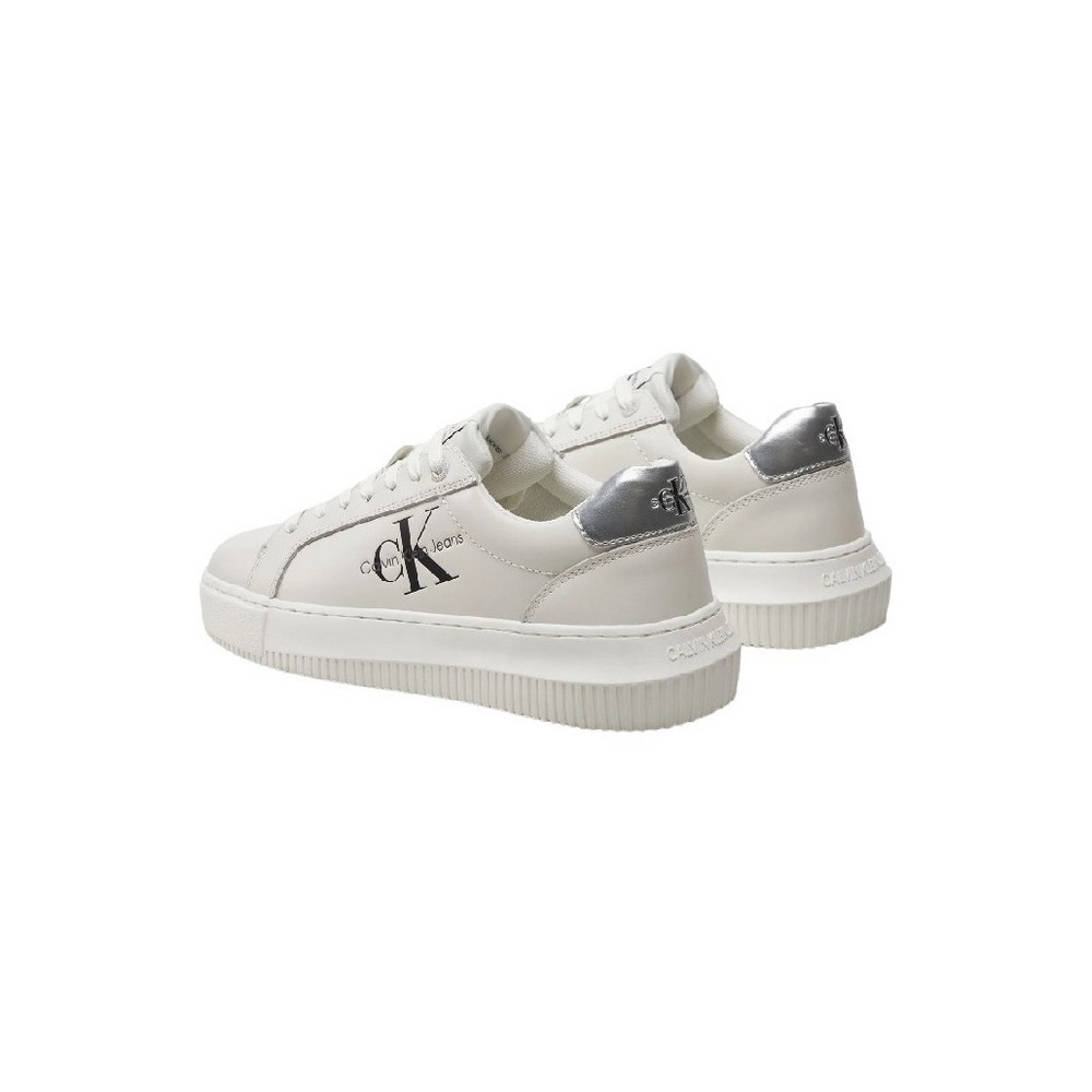 CALVIN KLEIN JEANS CHUNKY CUPSOLE LACEUP ΠΑΠΟΥΤΣΙ ΓΥΝΑΙΚΕΙΟ BRIGHT WHITE