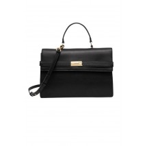 TOMMY HILFIGER HERITAGE FLAP SATCHEL ΤΣΑΝΤΑ ΓΥΝΑΙΚΕΙΑ BLACK