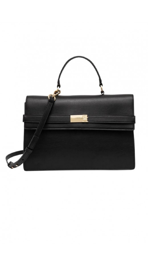 TOMMY HILFIGER HERITAGE FLAP SATCHEL ΤΣΑΝΤΑ ΓΥΝΑΙΚΕΙΑ BLACK