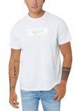 GUESS BSC METALLIC DEBO T-SHIRT ΜΠΛΟΥΖΑ ΑΝΔΡΙΚΗ WHITE