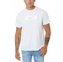 GUESS BSC METALLIC DEBO T-SHIRT ΜΠΛΟΥΖΑ ΑΝΔΡΙΚΗ WHITE